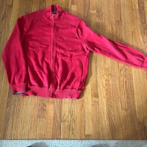 Tommy Hilfiger XXL Red full zip Sweater